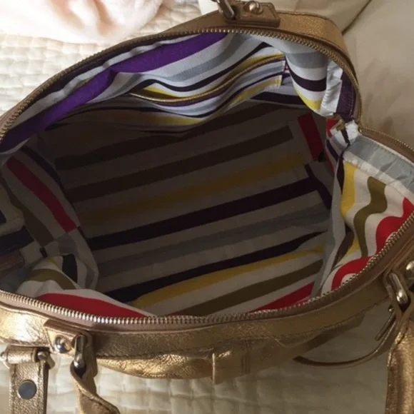 Kate Spade gold leather purse strap and handles. Great condition - Picture 3 of 3